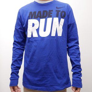 Nike Run Blue Long Sleeve Tee Shirt - Size L